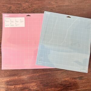 Cricut FabricGrip and LightGrip cutting mats 12” by 12” Unused With Some Dust